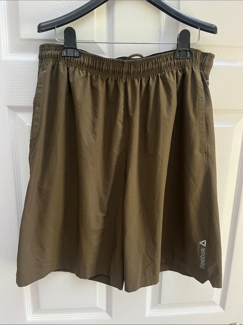 Reebok Olive Green Men's Athletic Shorts